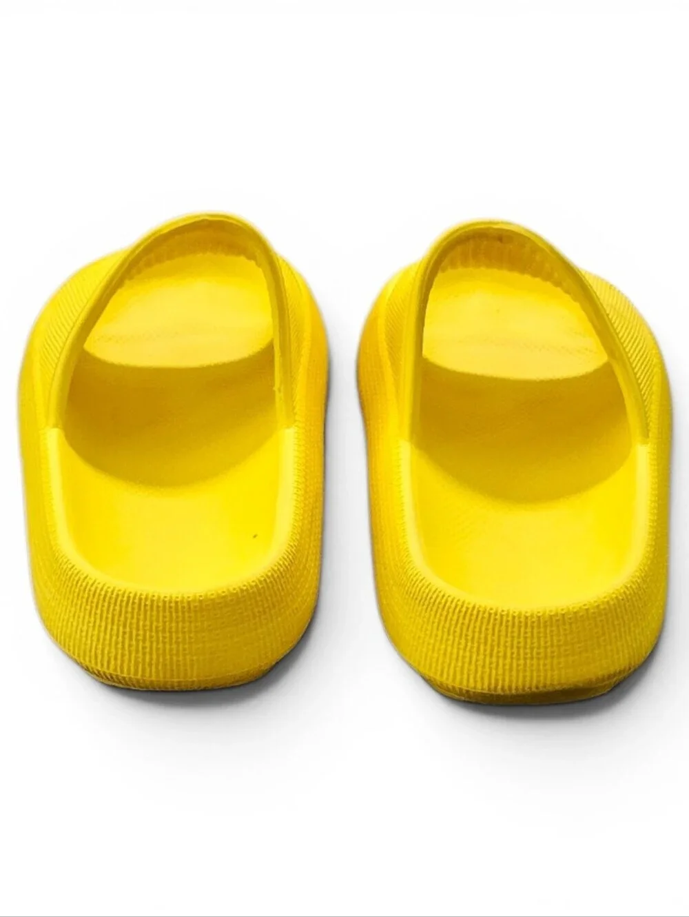 Bright Yellow Slide Sandals Size 6